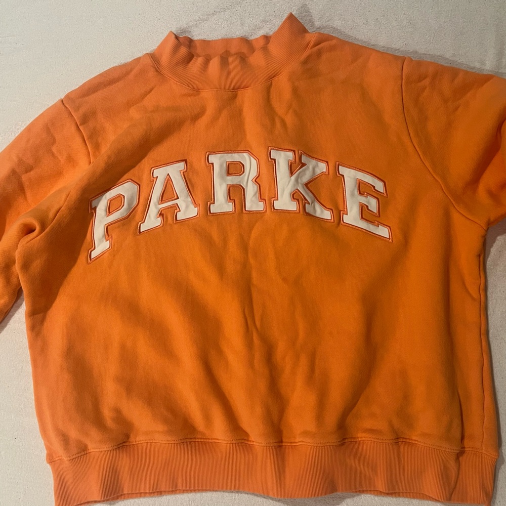 Parke orange mockneck